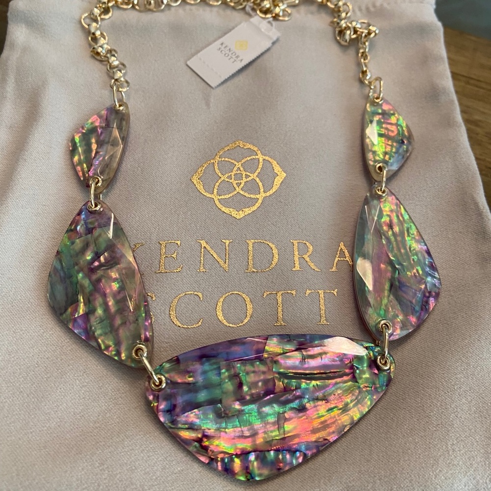 Kendra Scott Mckenna Abalone Statement Necklace